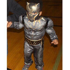 Disney Black Panther ERIK KILLMONGER Custom COSTUME Kids Toddler Boys SMALL Sz 3